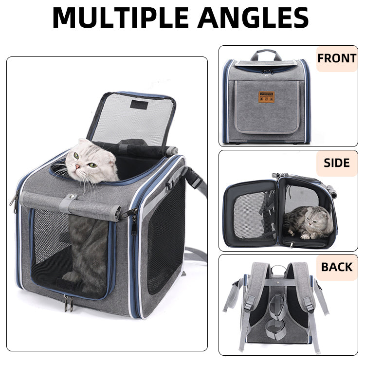3-in-1 Multifunctional Dog Bicycle Carrier Bag - Comfortable Pet Travel Carrier