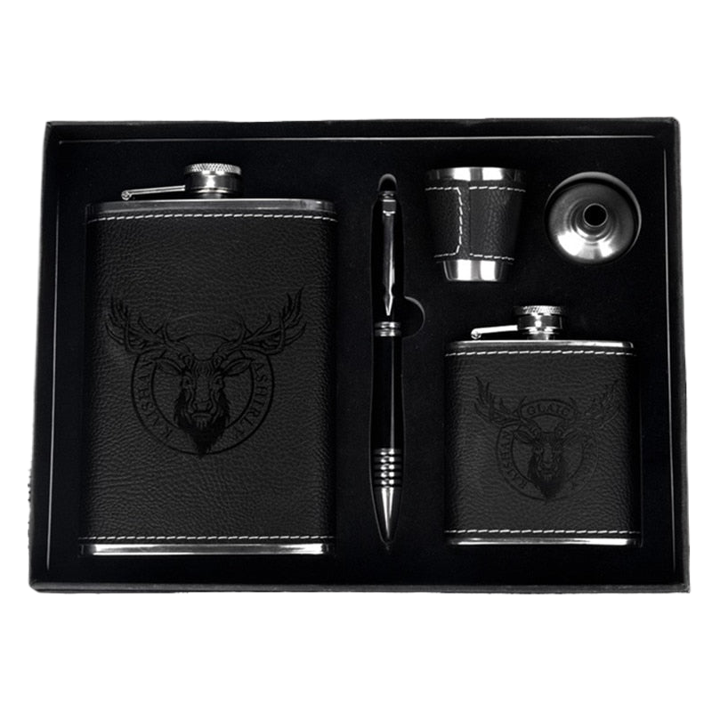 9 Oz Stainless Steel Hip Flask Set with Accessories – Portable Design