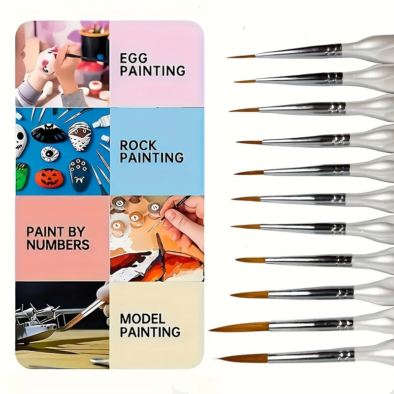 Acrylic Paint Brushes – Professional Paint Brush Set with Detail Brush for Fine Painting