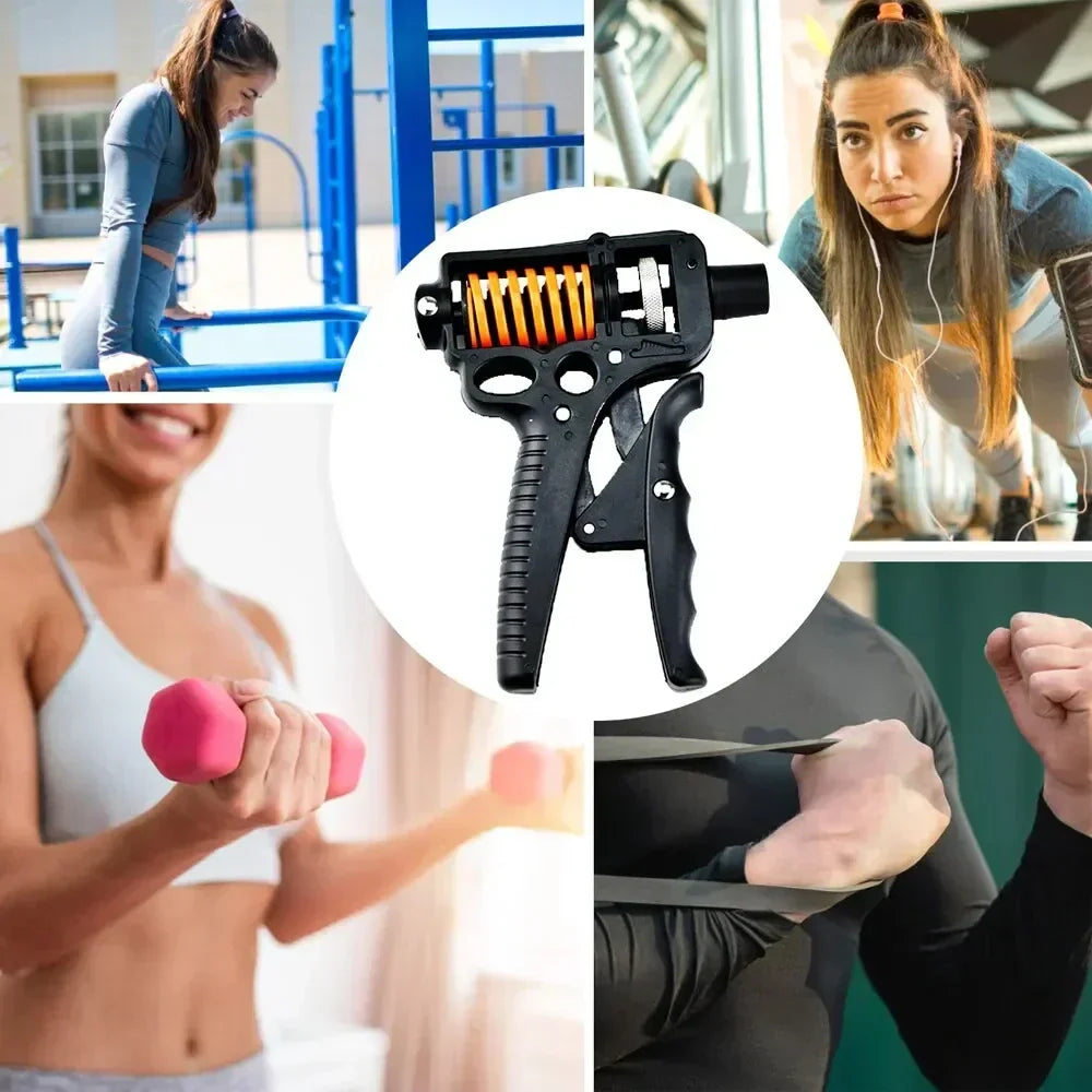 Adjustable 5-165 kg Heavy Hand Grip Strengthener and Finger Expander for Arm, Wrist, and Forearm Training