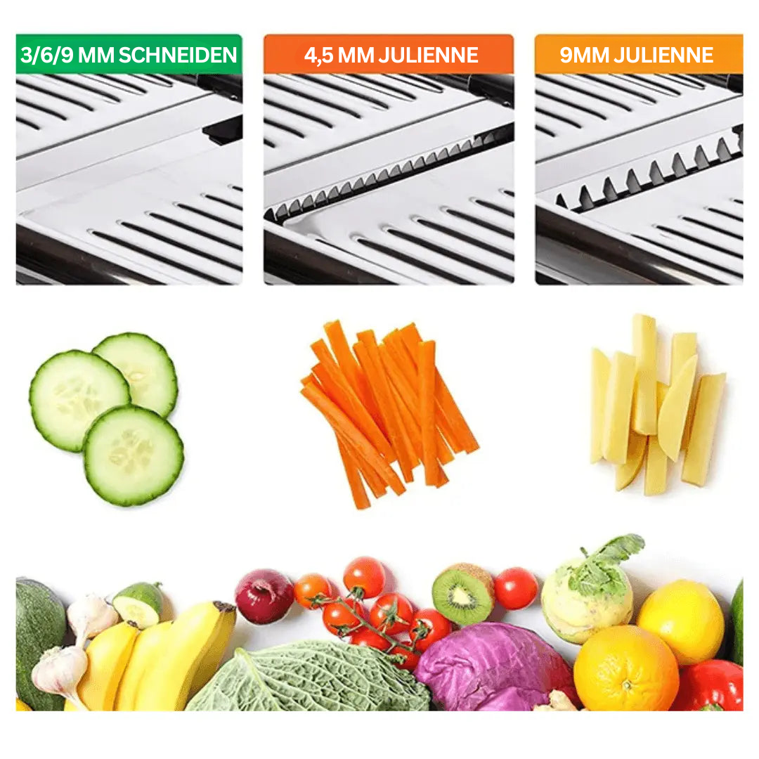 Adjustable Mandoline Slicer – Precision Stainless Steel Vegetable Slicer