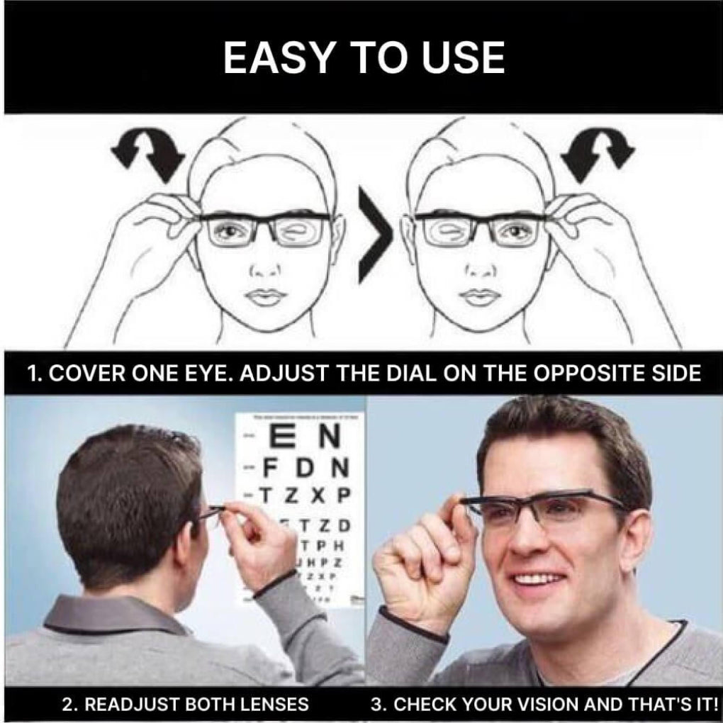 Adjustable Prescription Glasses