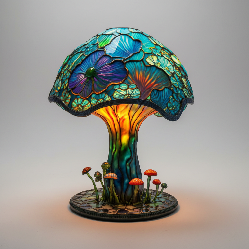 Colorful Glass Table Lamp