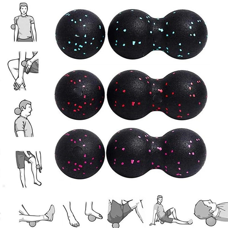 Foam Roller and Massage Ball Set for Workout
