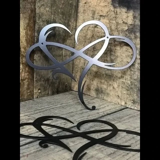Infinity Heart Iron Wall Art
