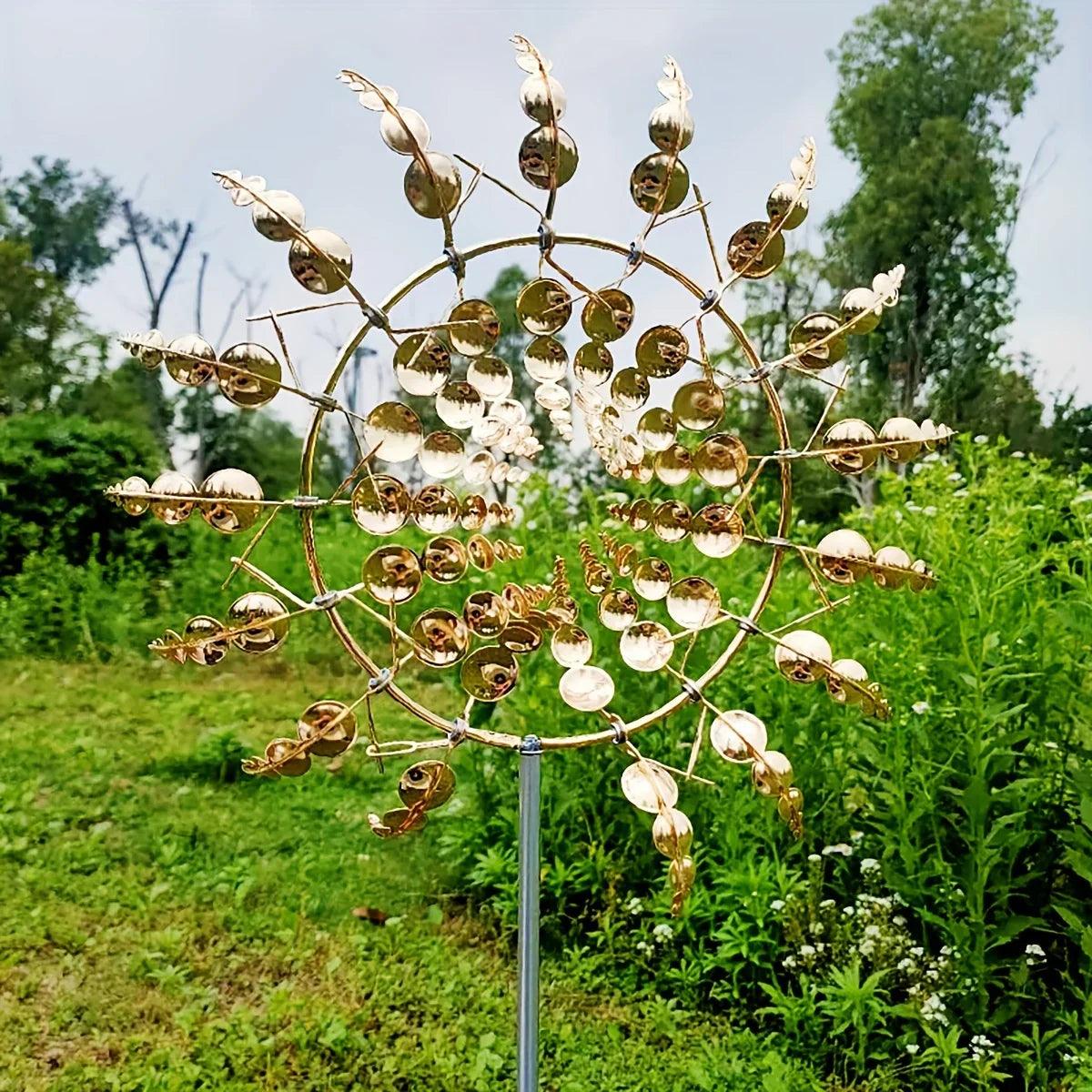 Kinetic Metal Wind Spinner for Garden Decor – Durable and Eco-Friendly