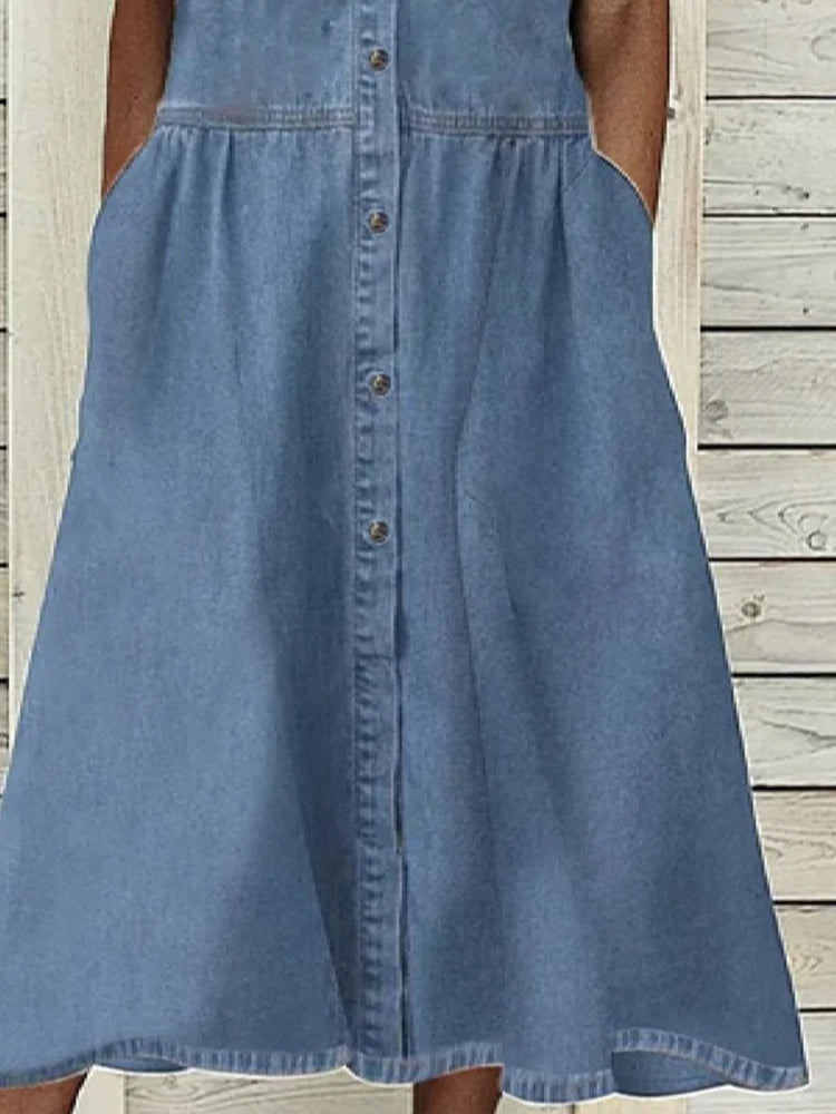 Look Button-Front Dress