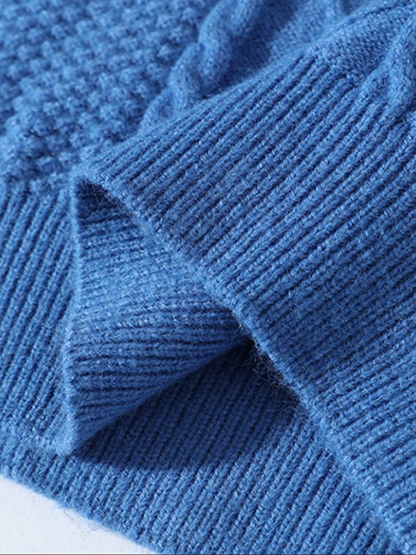 Men's Cable Crew Neck Sweater