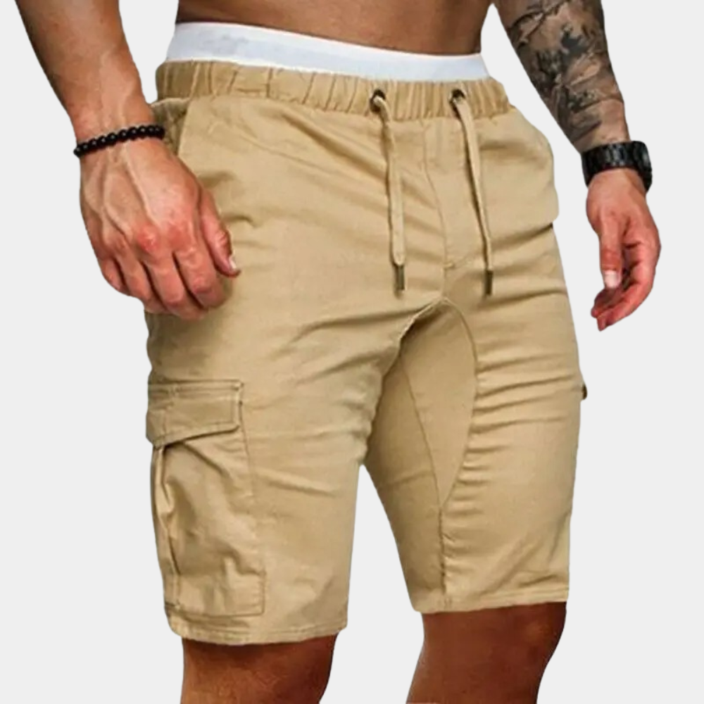 Men's Drawstring Cargo Shorts