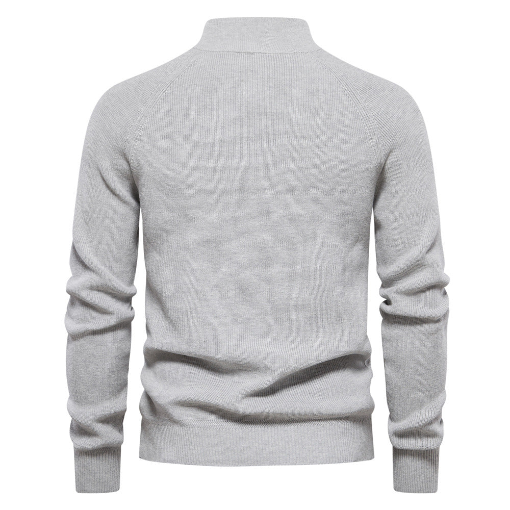 Men's Luxury Half-Zip Sweater - Stylish & Comfortable