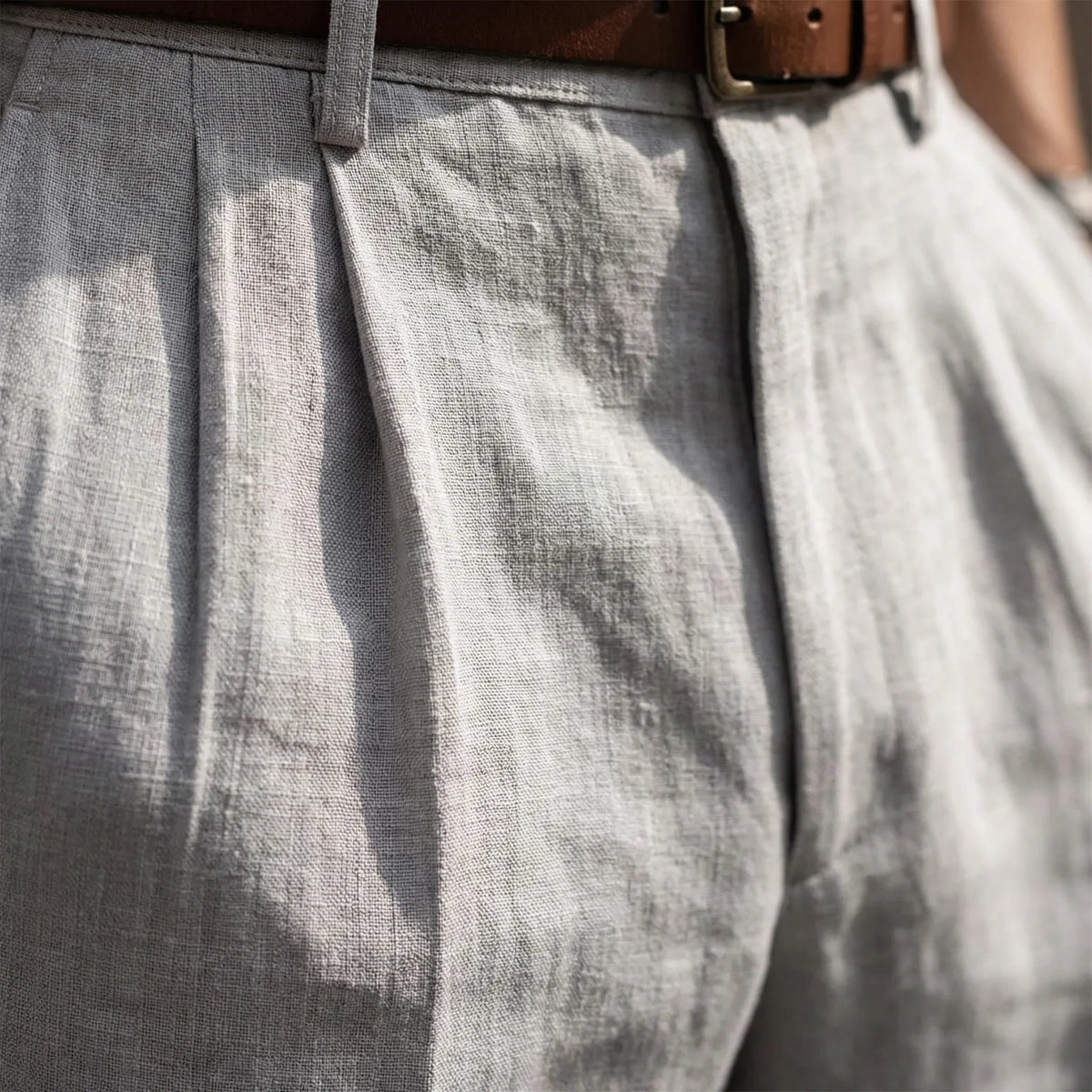 Men's Smart Versatile Pleated Straight-Leg Trousers