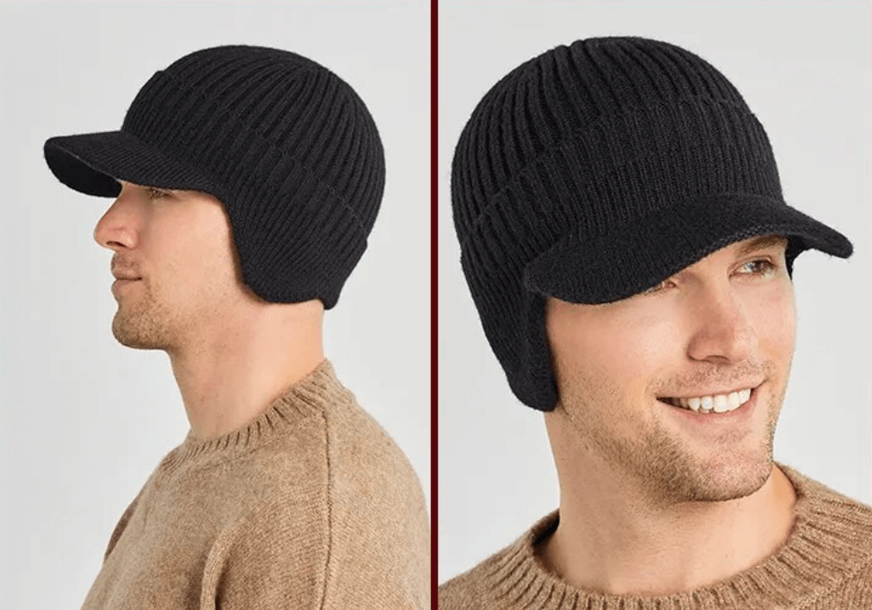 Men's Winter Beanie with Ear Flaps