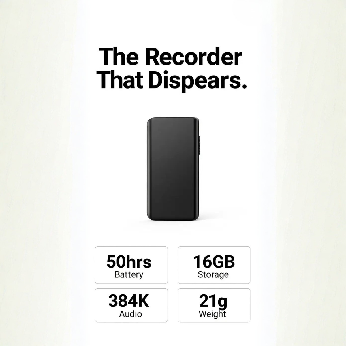 Miniature Voice Recorder – Small and Discreet Audio Capture with Voice Activation