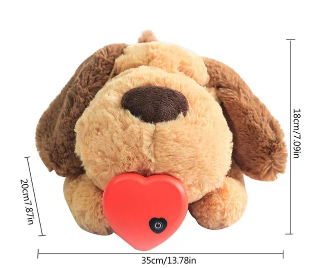 Plush Puppy with Soothing Heartbeat