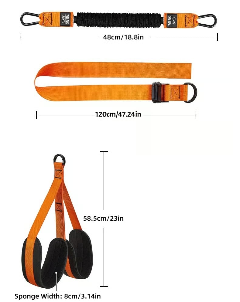 Pull-Up Assist Bands with Dual Foot System