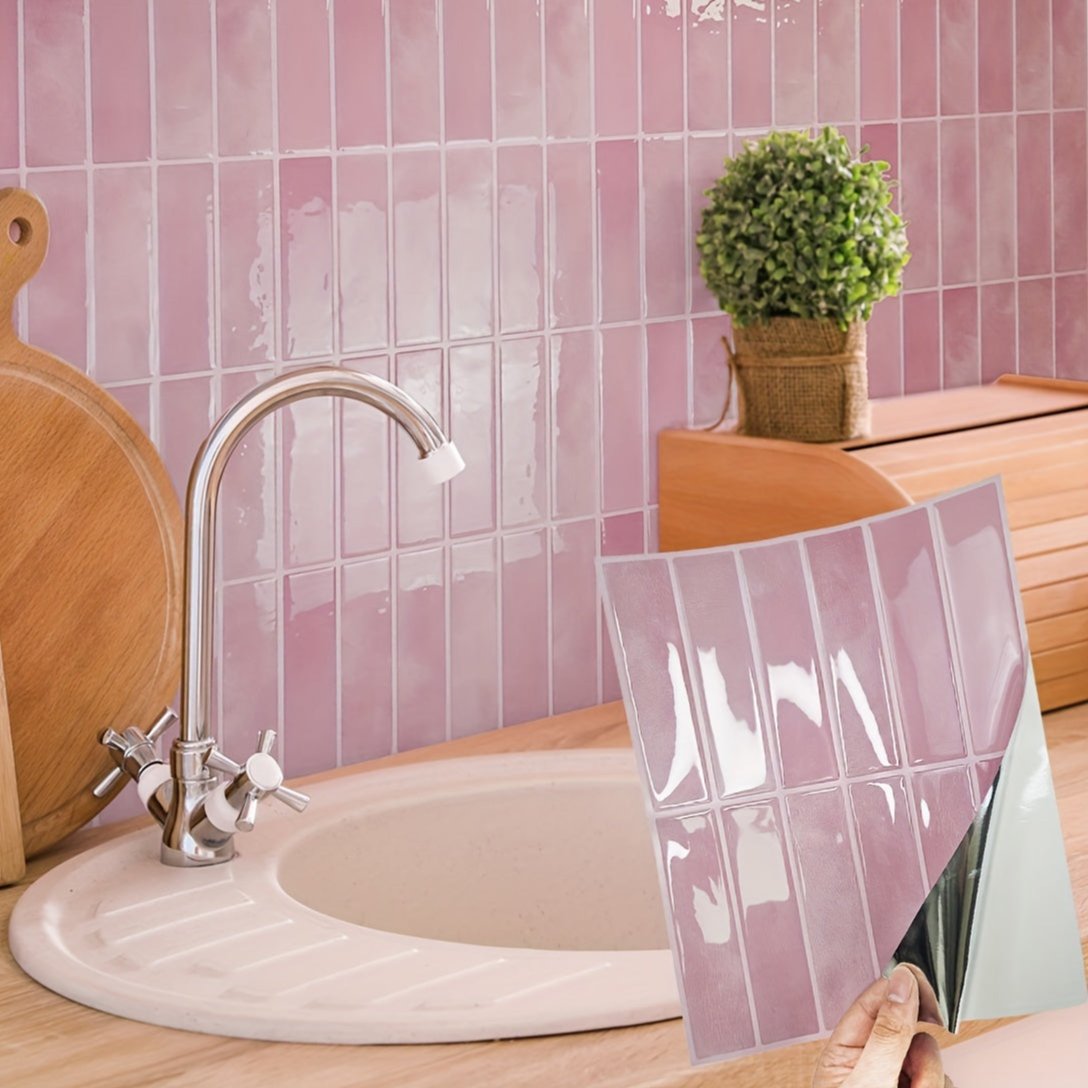 Self-Adhesive 3D Wall Tiles for Kitchen and Bathroom