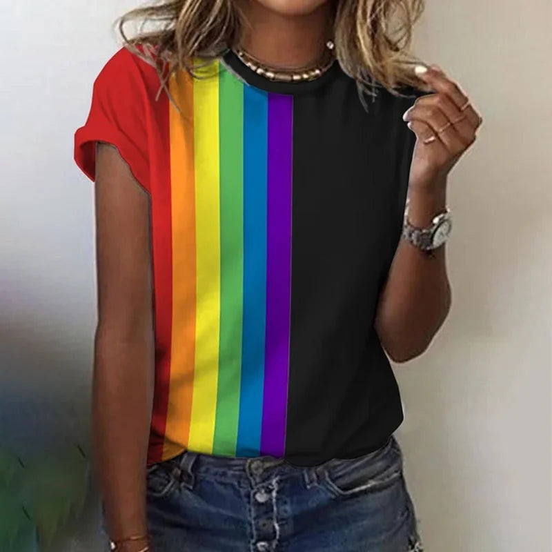 Stylish Rainbow T-Shirt