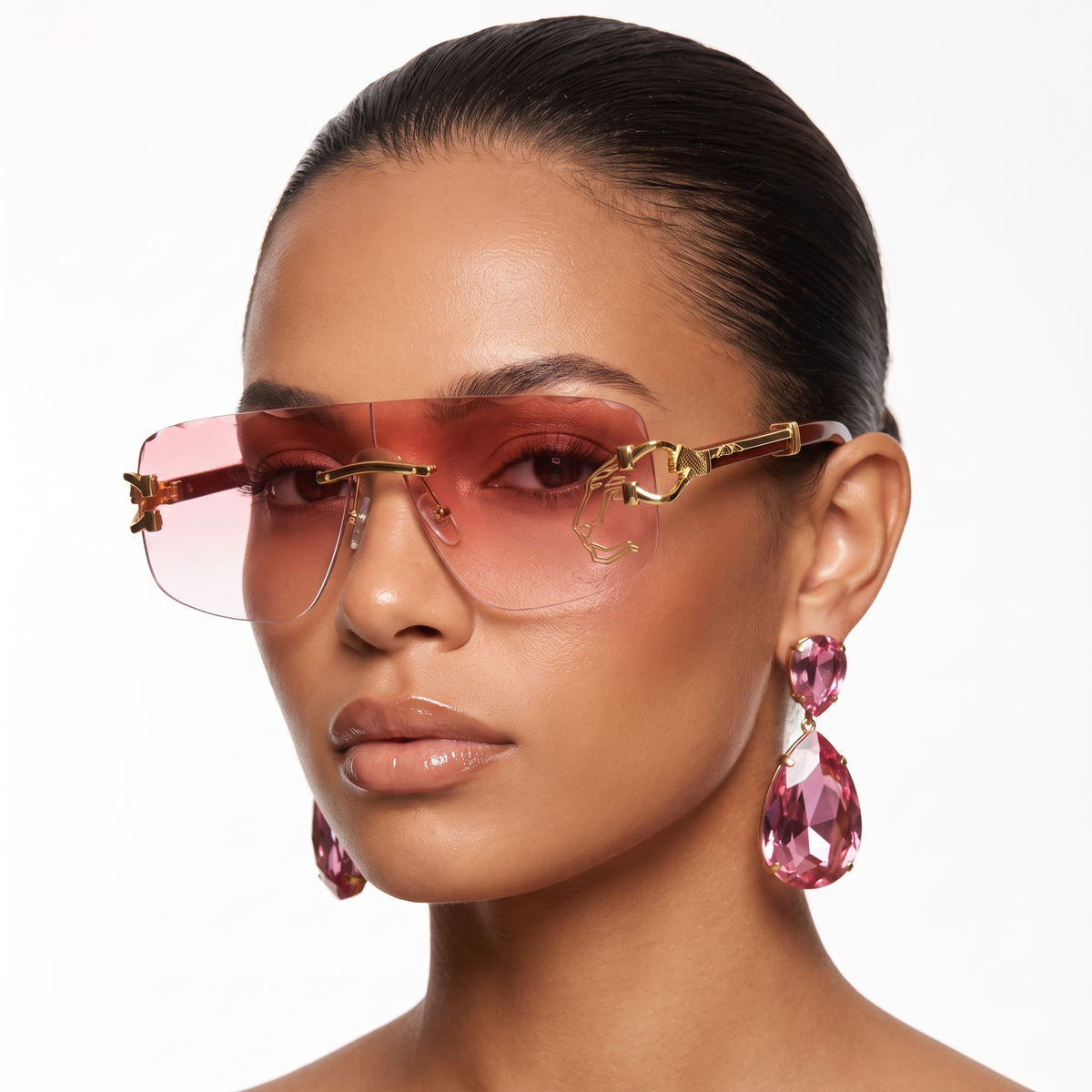 Unisex Rimless UV Protection Sunglasses