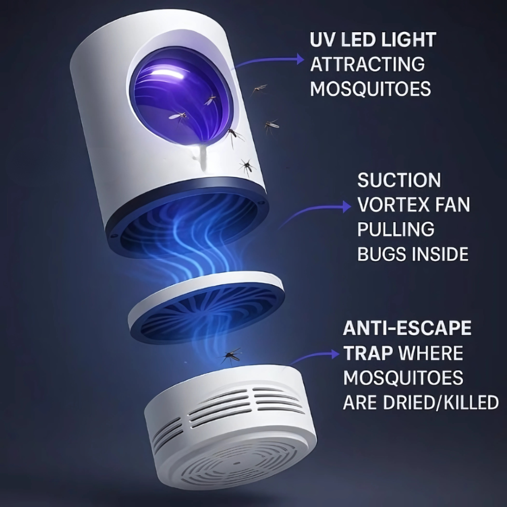 UV Light Electric Insect Killer and Mosquito Trap Lamp
