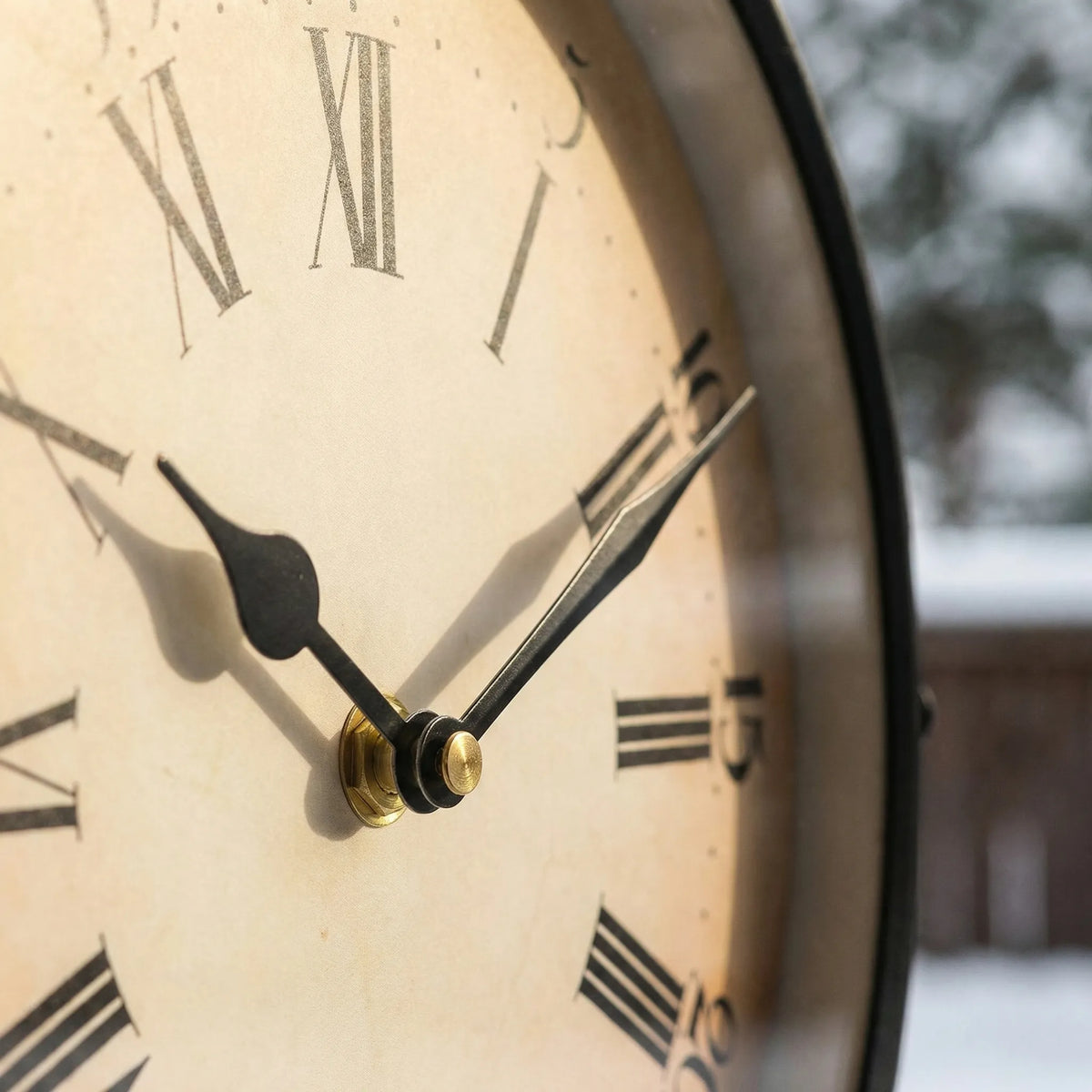 Vintage Double-Sided Outdoor Porch Wall Clock