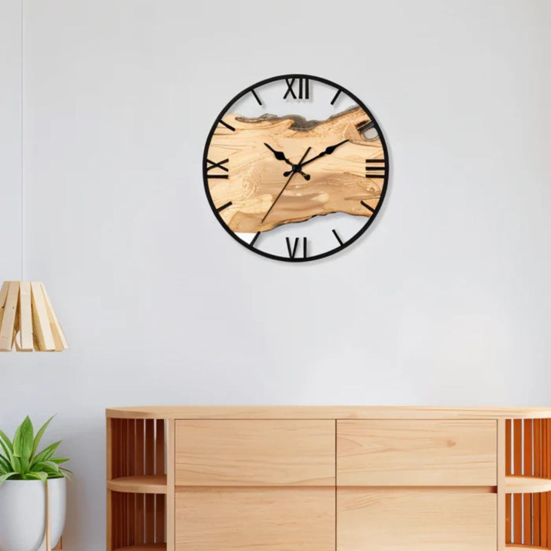 Wall Clock with a Minimalist Design and Clean Lines