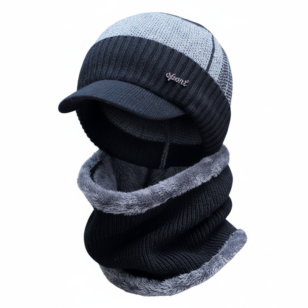 Warm Winter Cap with Face Cover