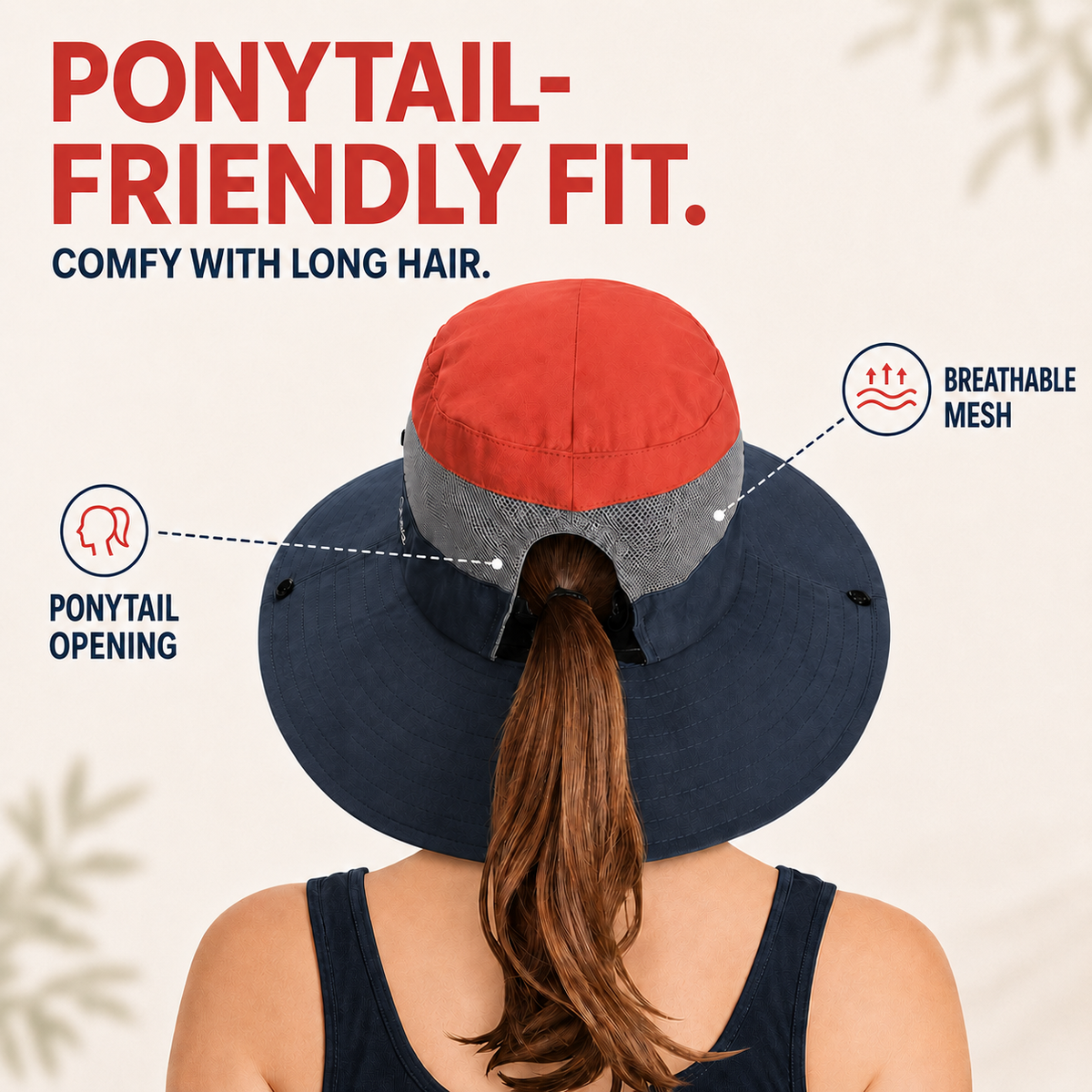 Wide-Brim Foldable Outdoor Sun Hat