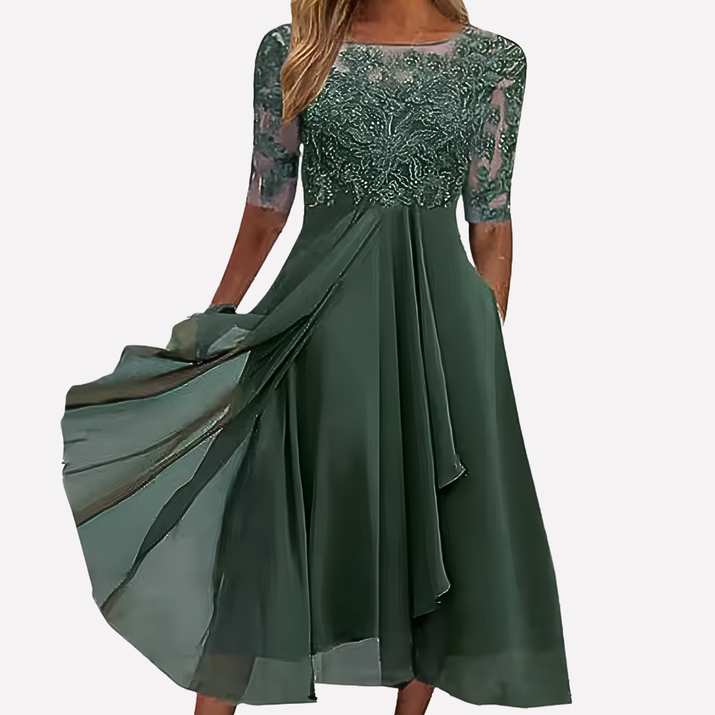Women's A-Line Midi Dress