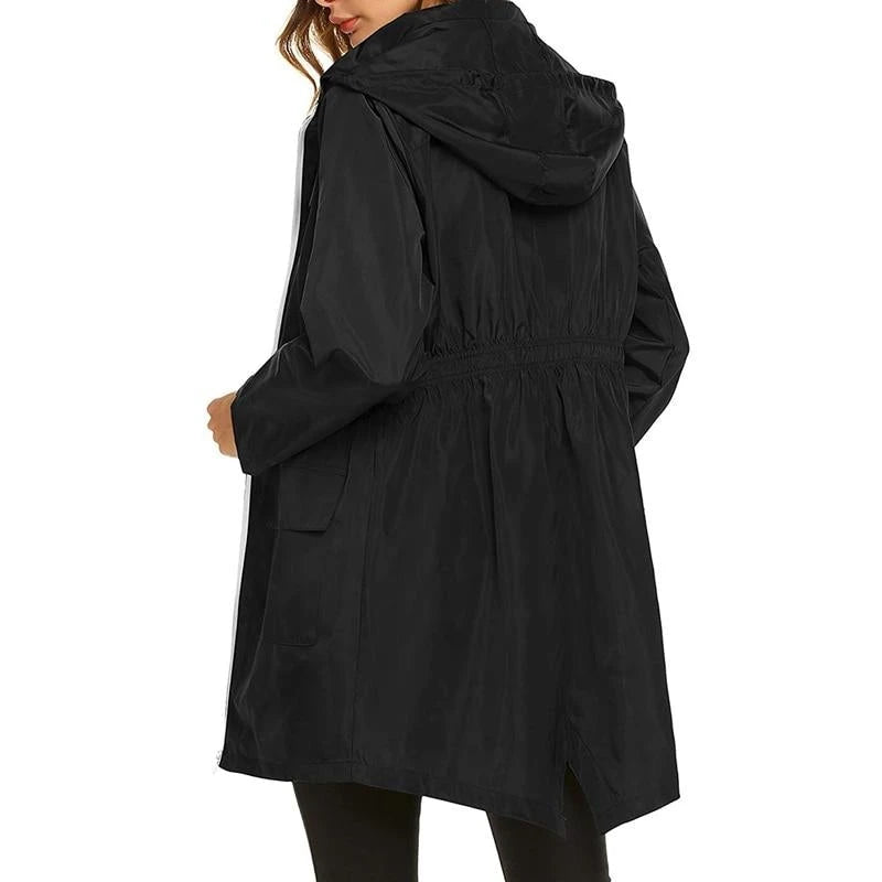 Women's Hooded Mid-Length Anorak Jacket