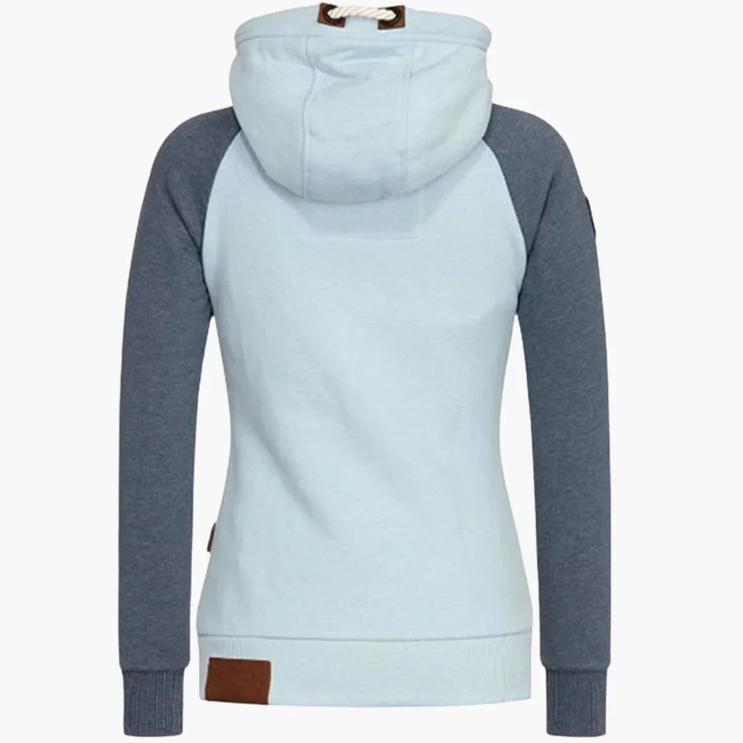 Women's Long-Sleeve Zip-Up Hooded Jacket