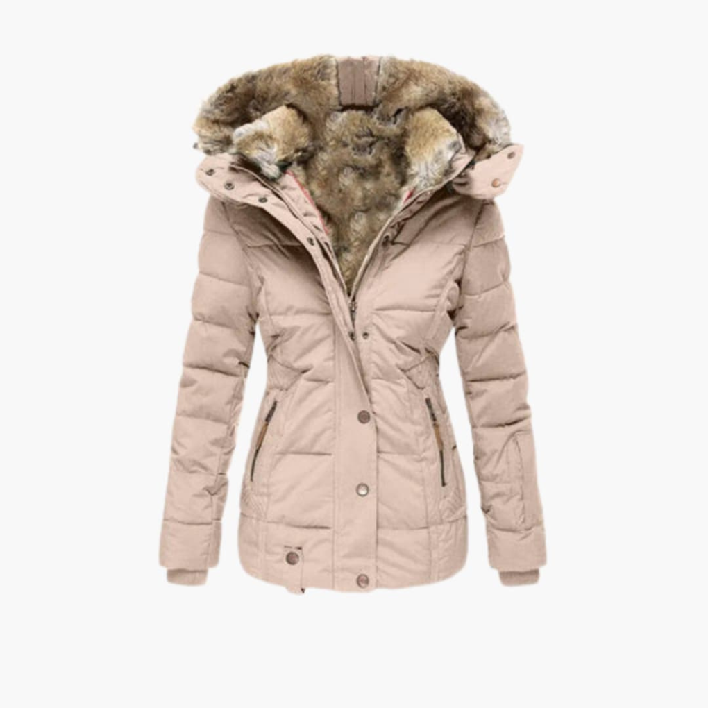 Women's Quilted Coat with Closures