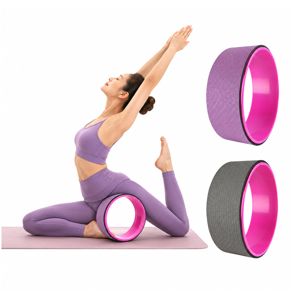 Yoga Wheel - Purple/Pink or Black/Pink