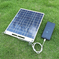 100W 5V Waterproof Solar Panel Charger with Dual USB for Outdoor & Camping