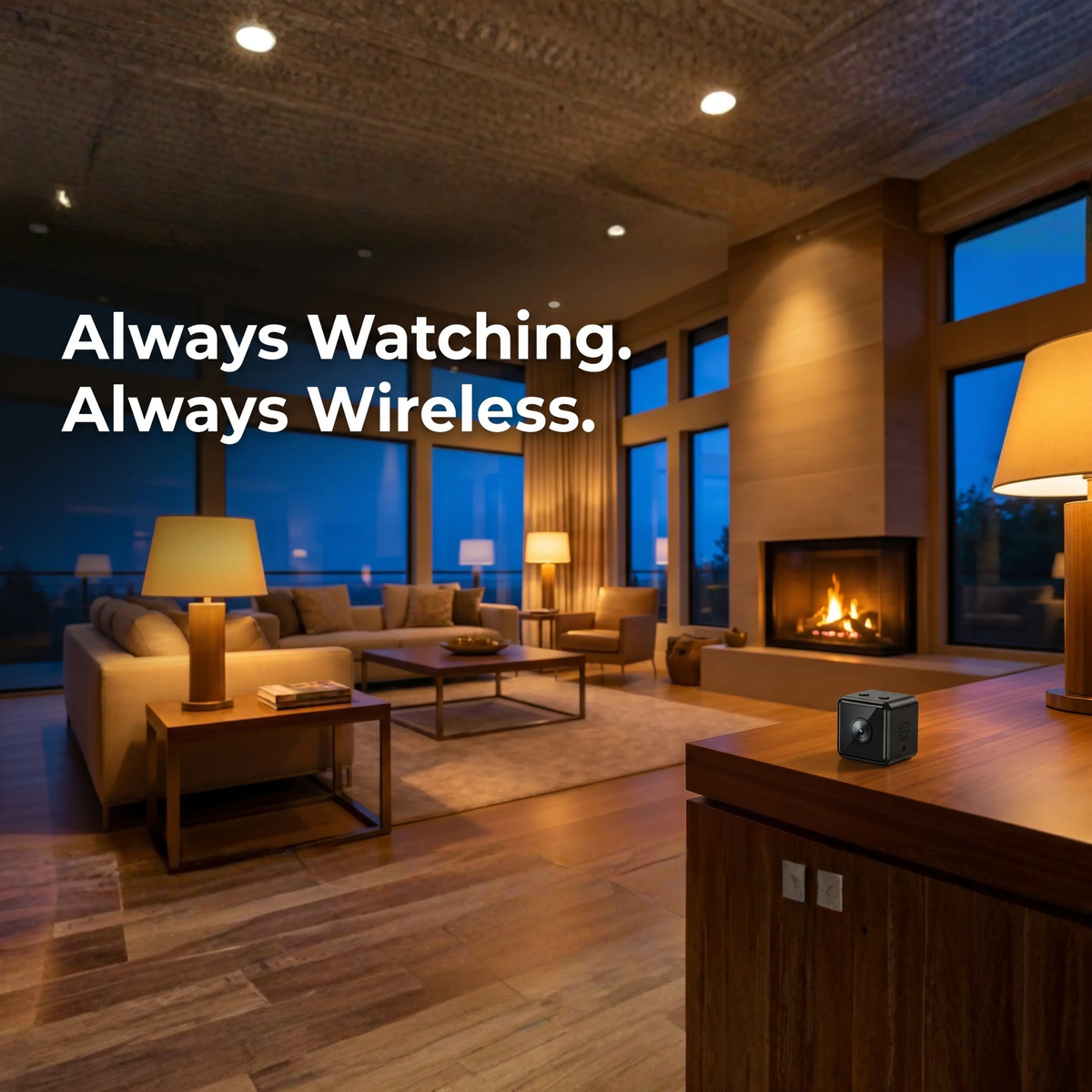 1080P Wireless WiFi Security Camera - Weather-Resistant, App-Controlled Indoor and Outdoor Surveillance, Compact Closed-Circuit Camera