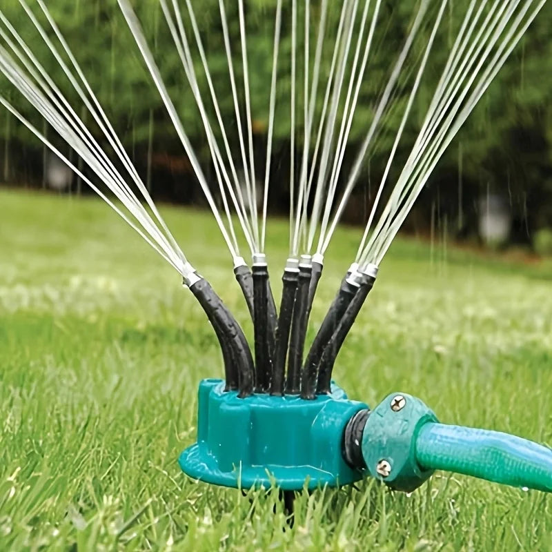 12-in-1 Garden Watering System – Adjustable Sprinkler with 360-Degree Irrigation