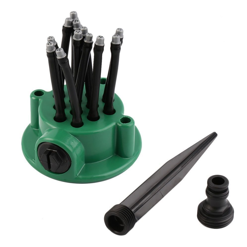 12-in-1 Garden Watering System – Adjustable Sprinkler with 360-Degree Irrigation