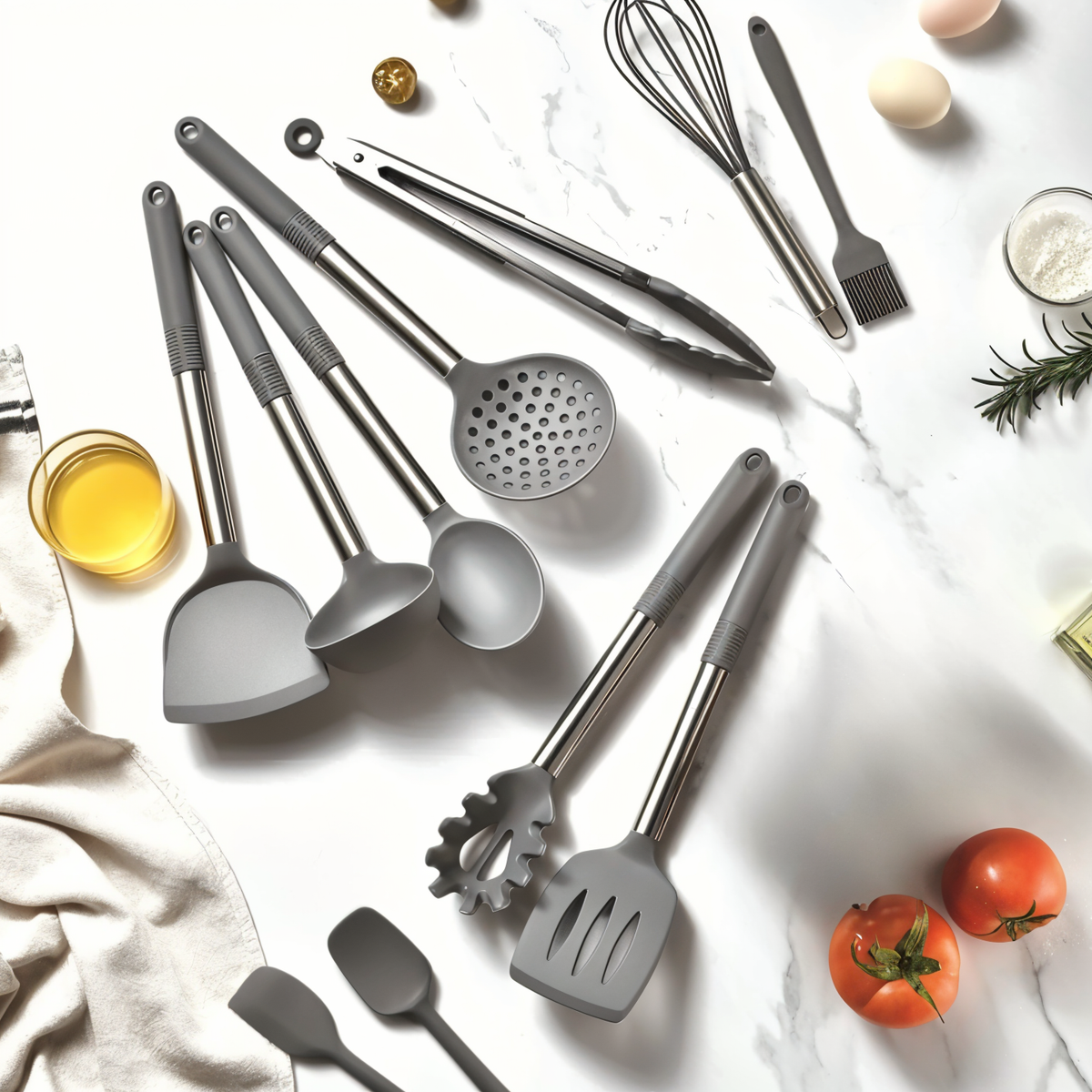 12-Piece Silicone Kitchen Utensil Set