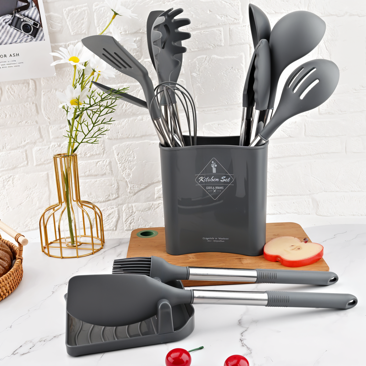 12-Piece Silicone Kitchen Utensil Set