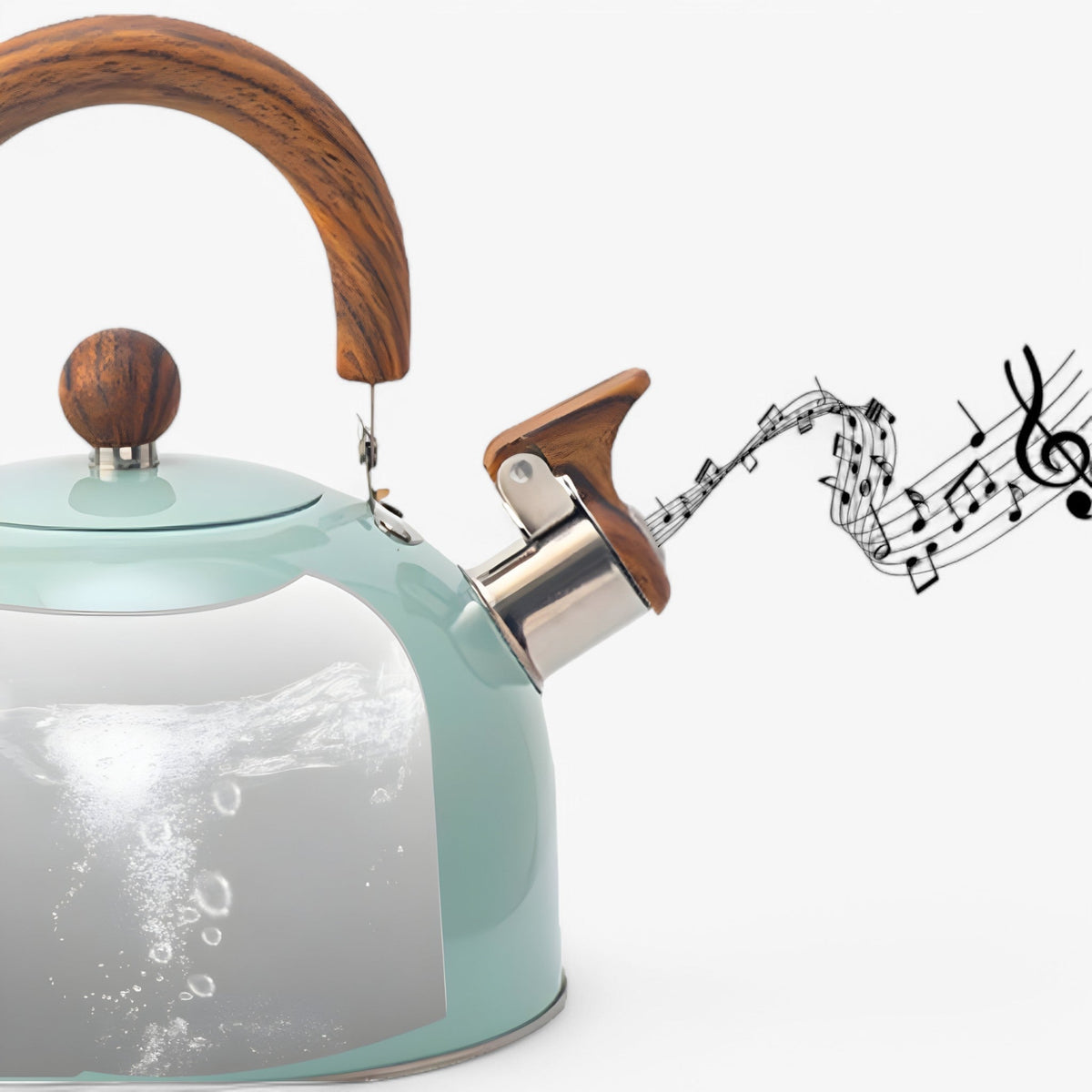 2.5L Induction Whistling Kettle for Induction Hobs with Safety Features