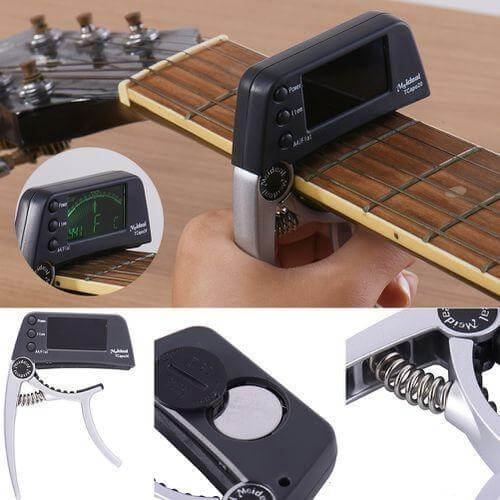 2-in-1 Guitar Capo and Tuner