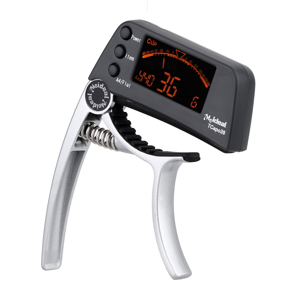 2-in-1 Guitar Capo and Tuner