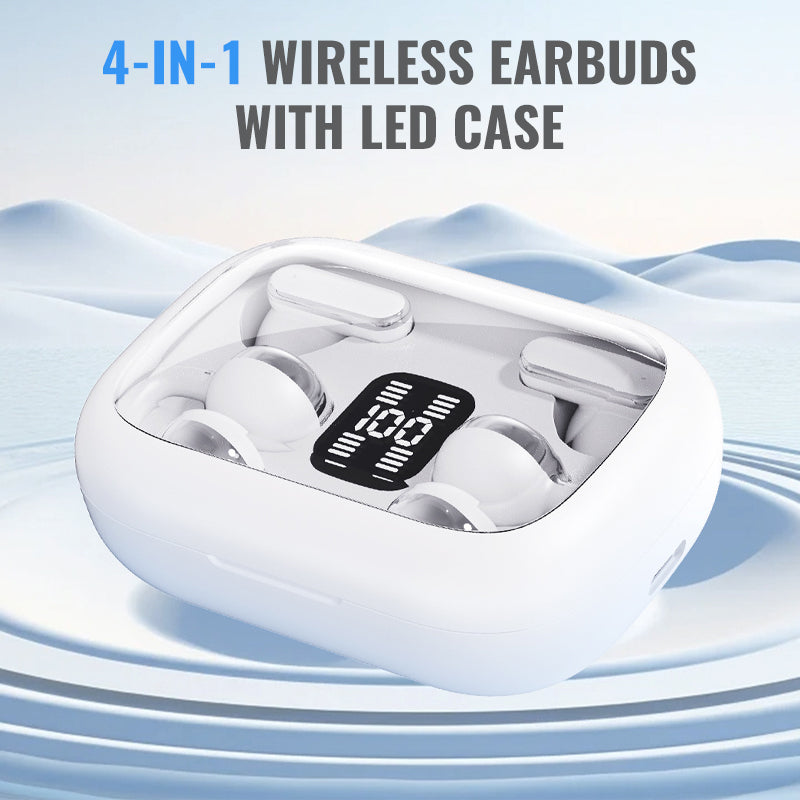 2-in-1 Smart Comfortable Earbuds Set with High-Quality Sound