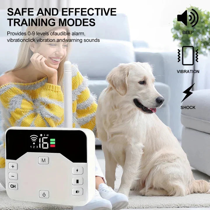 2-in-1 Wireless Dog Fence - Training & Safety
