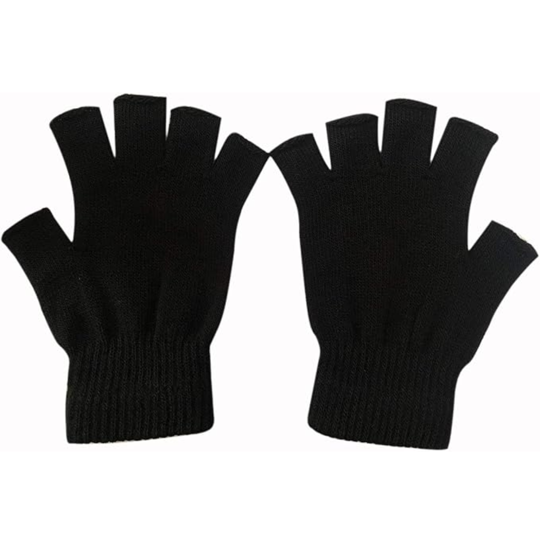 2-Piece Set of Winter Fingerless Gloves