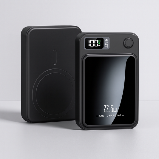 20,000mAh Portable Power Bank with 22.5W Fast Charging and Wireless Charging – Slim and Mobile