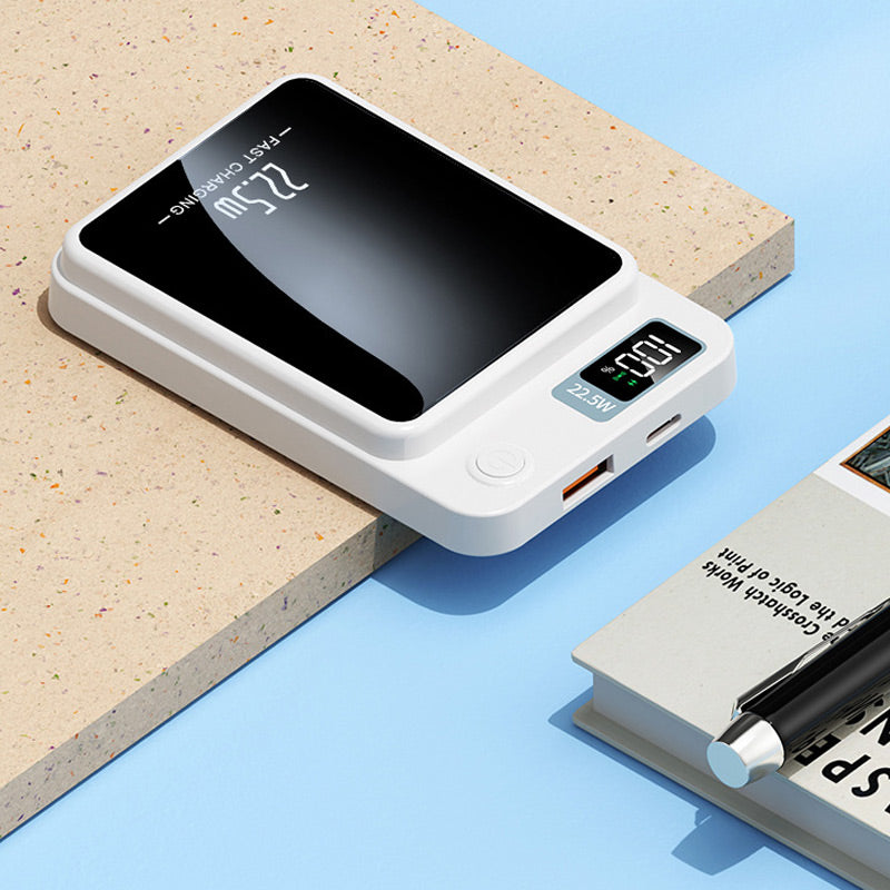 20,000mAh Portable Power Bank with 22.5W Fast Charging and Wireless Charging – Slim and Mobile