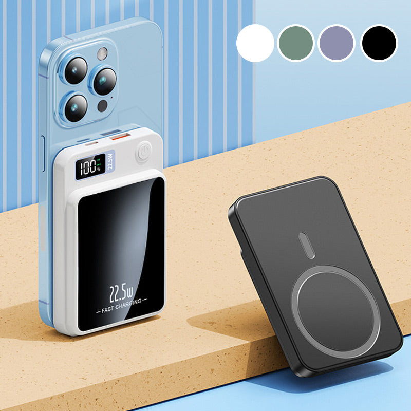 20,000mAh Portable Power Bank with 22.5W Fast Charging and Wireless Charging – Slim and Mobile