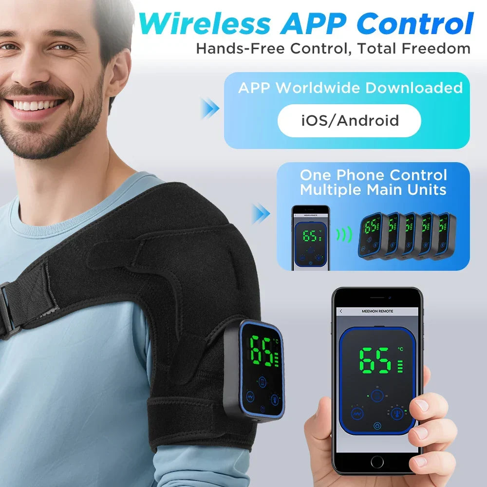 3-in-1 Electric Shoulder, Elbow, and Knee Brace with Heat and App Control