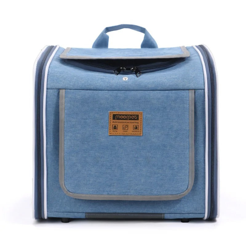 3-in-1 Multifunctional Dog Bicycle Carrier Bag - Comfortable Pet Travel Carrier