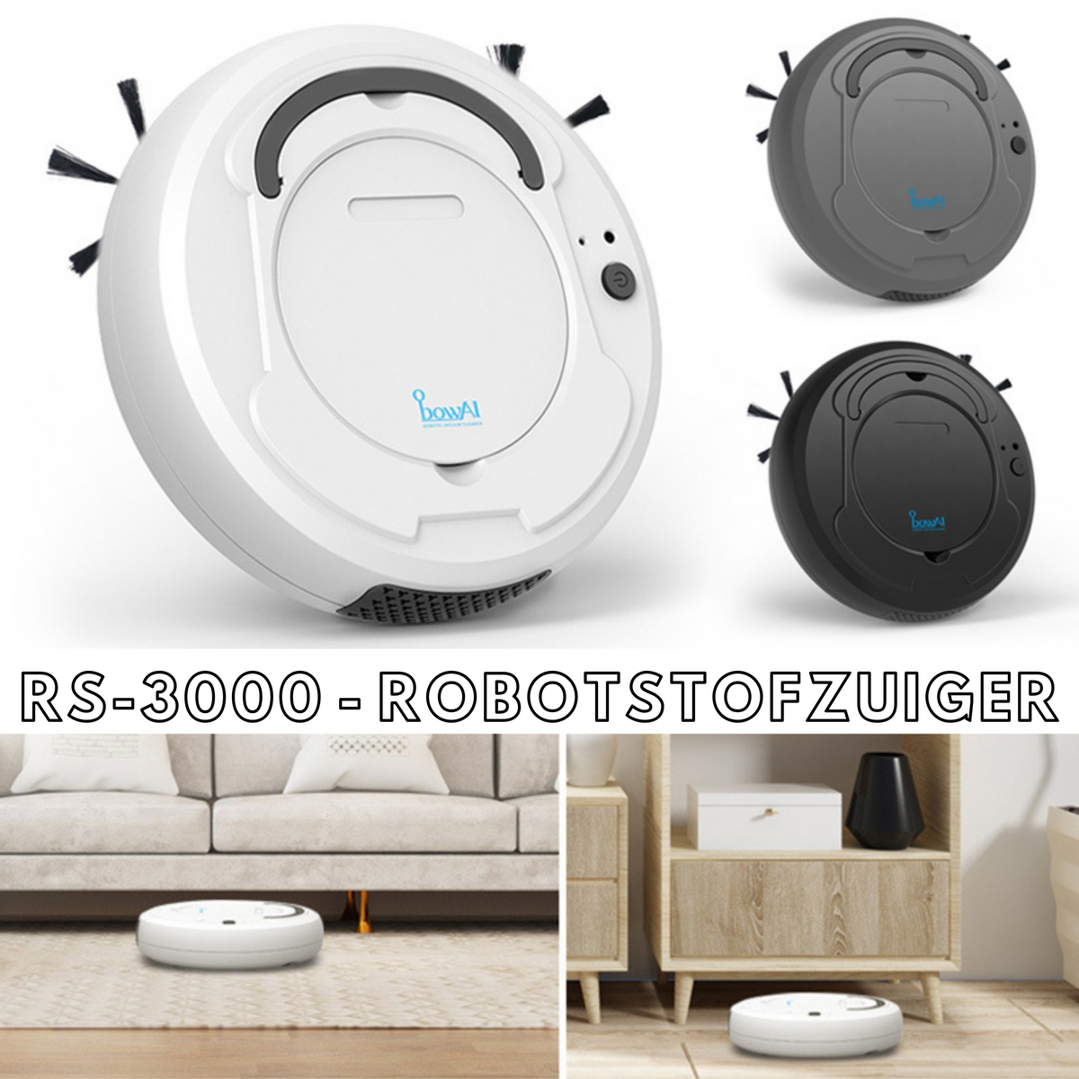 3-in-1 Smart Automatic Robot Vacuum Cleaner for Every Household